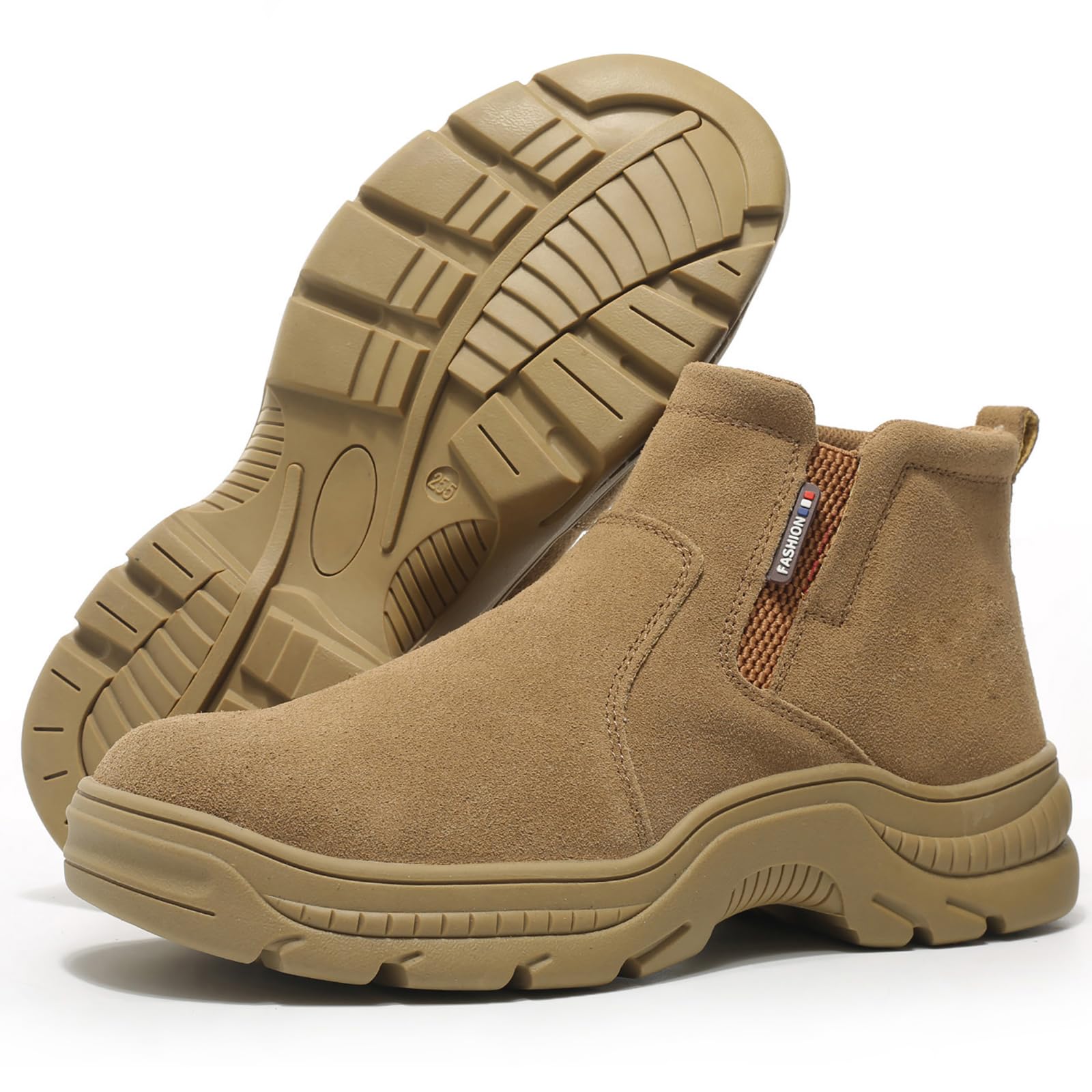 

LIZRHA Safety Work Shoes with Steel Toe Abrasion and Protective Toe Cap for Outdoor Sizes Men s Shoes, Cap, Resistant, Comfortable, Lightweight,