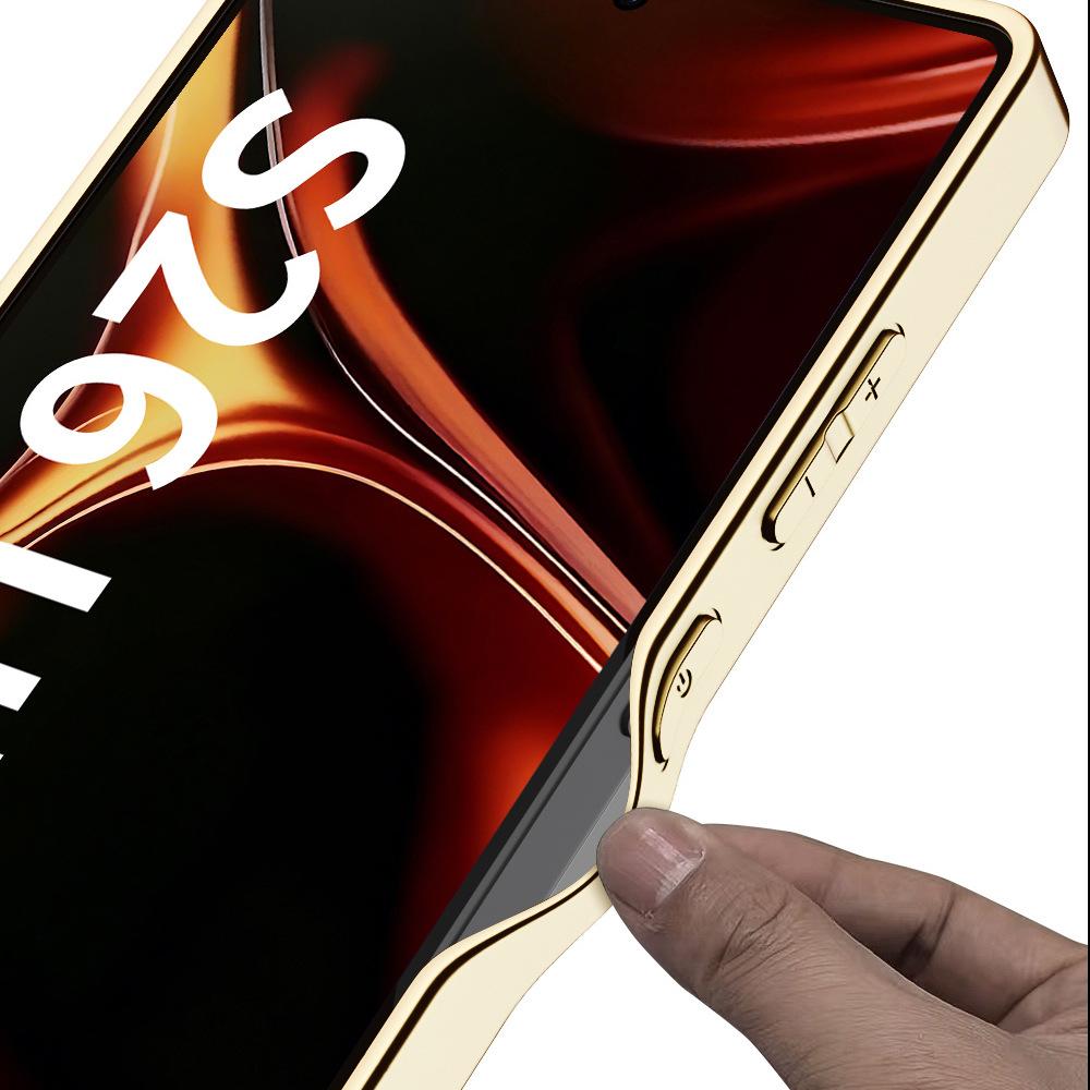 Samsung S26ultra Elk Mobile Phone Case Electroplated Plain Leather Mobile Phone Case, High-end Men's and Women's Protective Case.