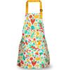 Jennice House Kids Aprons, Cotton Children Aprons with Adjustable Neck Strap Child Chef Aprons