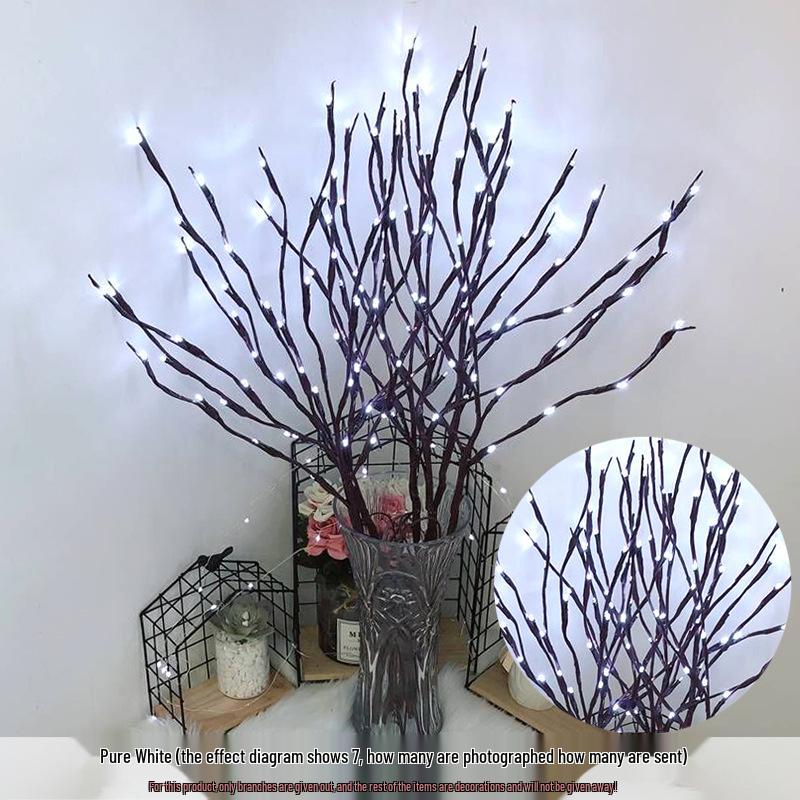 LED Branch String Lights - 20 Heads for Room, Festival, or Vase Decoration