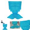 Mermaid Tail Throw Blanket With Acrylic Material For Kids And Adults Perfect For Spring And Fall