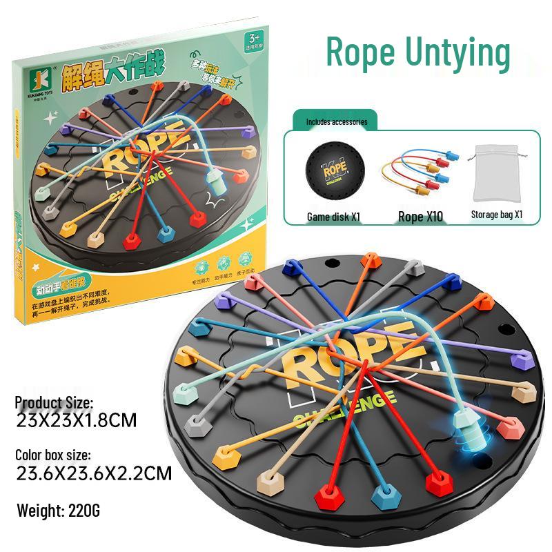 

Children s Educational Rope Unraveling Puzzle Game for Logic & Concentration