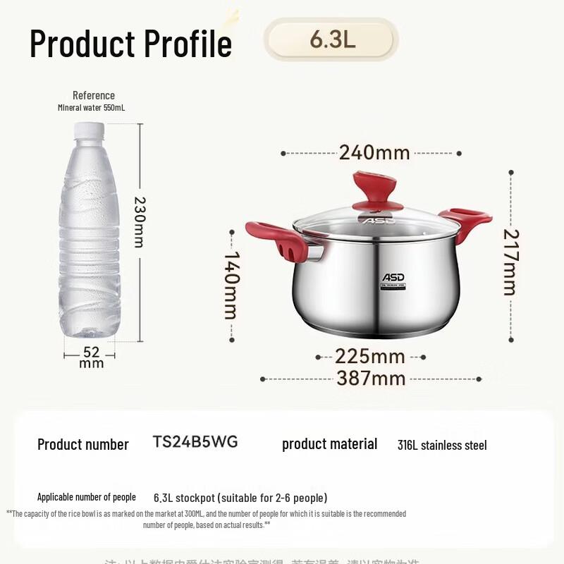 ASD 316L Stainless Steel Multi-Purpose Pot