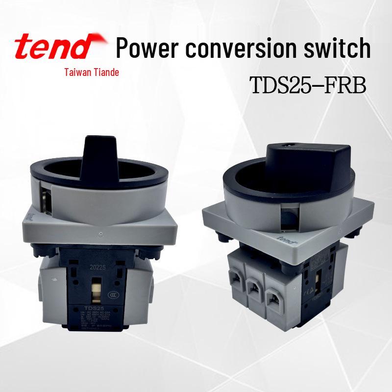 

New Tende TDS25-FRB Rotary Power Switch, 25A, 690VAC