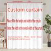 Christmas tree pattern printed curtains   bedroom and living room   home decoration   room decoration