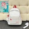Schoolbag High-value schoolbag Female college student Large capacity Mori print cute backpack Junior high school student lightweight travel backpack