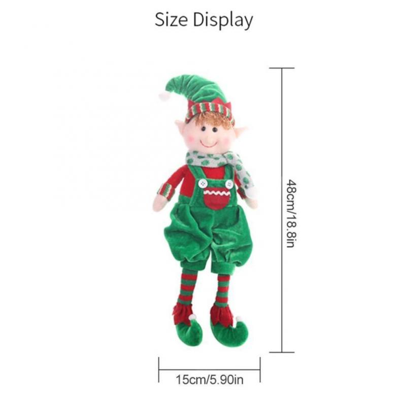 (Boy) 48Cm Cute Christmas Elf Soft Toy Decoration