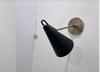 Handcrafted Raw Brass and Black Wall Sconce Flush Mount Lamp