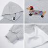 Puppy Print Spring and Autumn New Simple Fashion Harajuku Solid Color Loose Hoodie Street Trend Casual Sports Shirt  Regular Fit