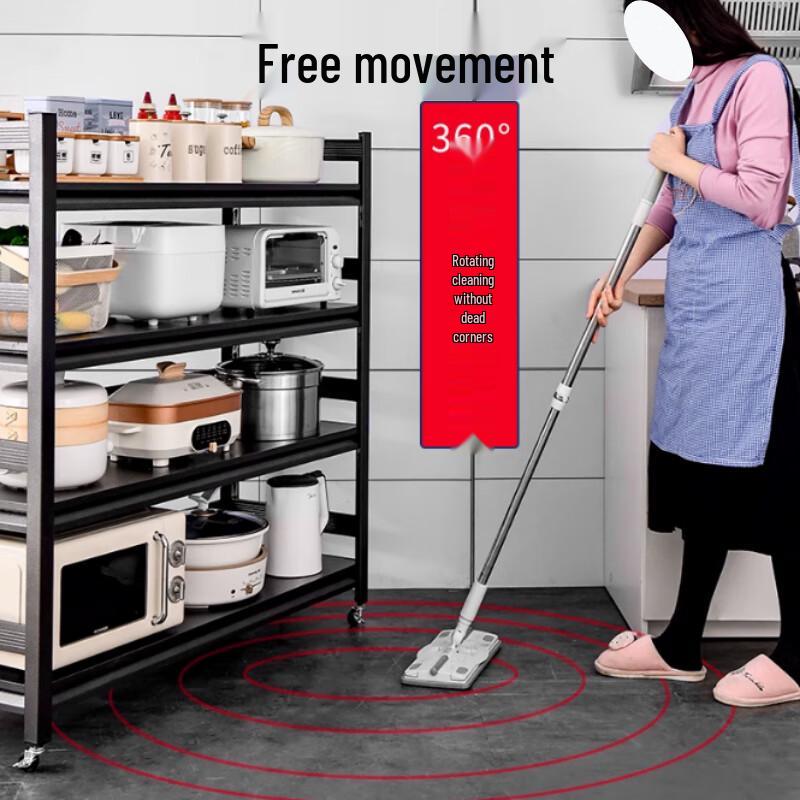 Yingbai Floor-standing 4-Tier Kitchen Storage Rack for Microwave Oven