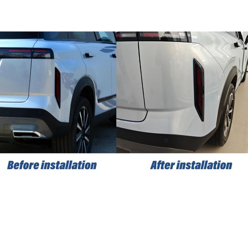 2pcs Rear Fog Light Cover for Jaecoo J7 2025 Car External Decorative Frame Styling Stickers Auto Parts Accessory