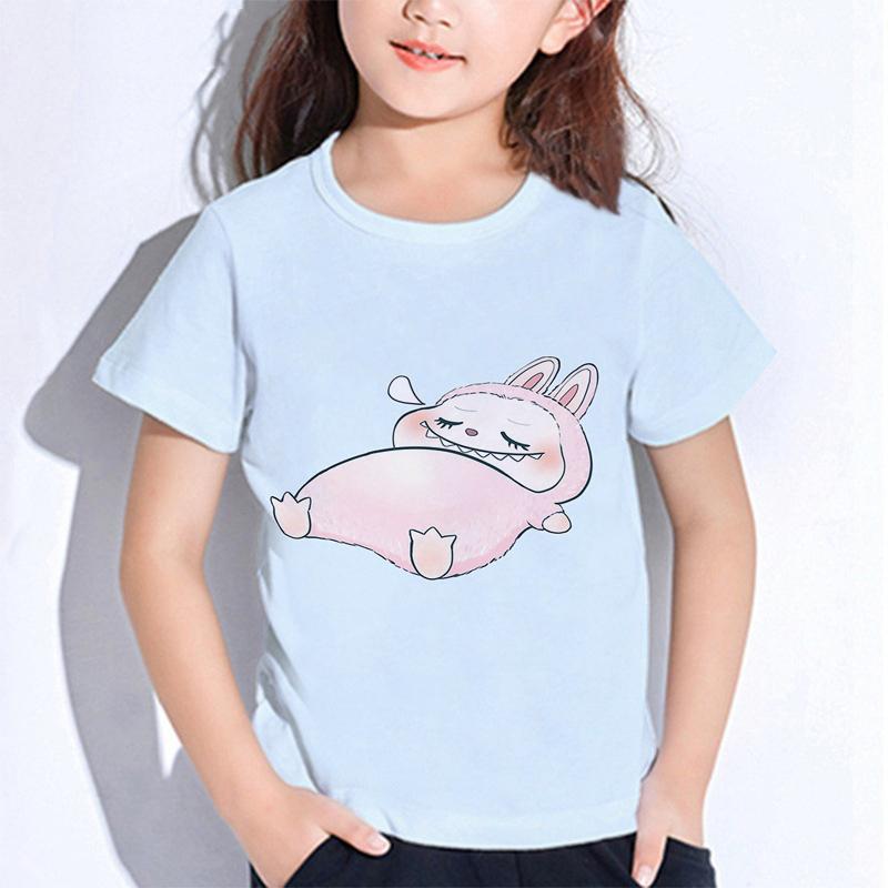 Monster Elf Cartoon Graphic Printed T-shirt Kids and Women Tees Top Summer Casual Men's Unisex Short Sleeve Clothing