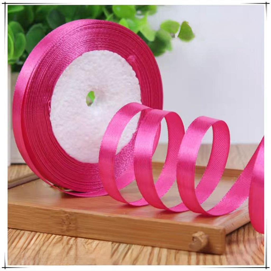 Wholesale 22 Meter/roll Stain Ribbon 1CM Polyester Ribbon for Gift Packing Wedding Party Decoration DIY Handmade Craft Supplies
