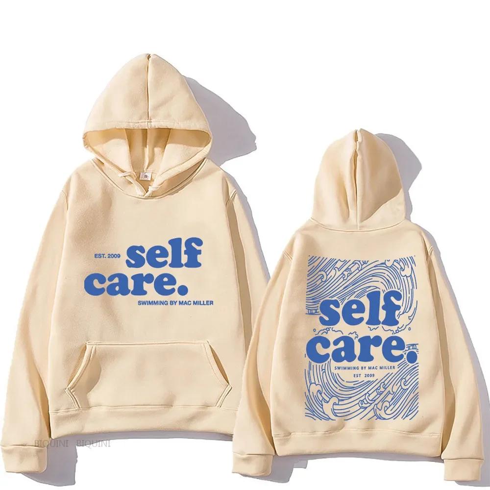 Heavy Mental Hoodie Macc Miller Self Care Sweatshirts Casual Men Long Sleeve Winter Spring Hooded Pullovers Hoodies