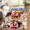 One Piece Luffy & Crew Pattern Printed Rug, Anime Style Home Decor, Anti-slip & Stain-resistant Carpet for Bedroom & Living Room