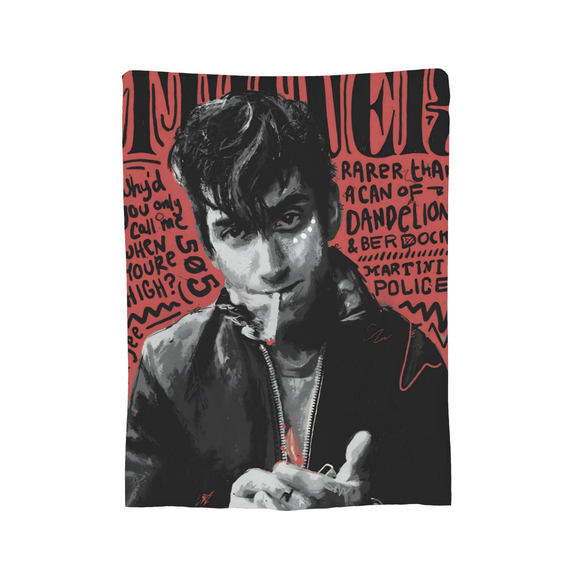 

Alex Turner Arctic Monkeys Rock Band Blankets Flannel Textile Decor Breathable Warm Throw Blankets for Bedding Couch Rug Piece 75x90cm