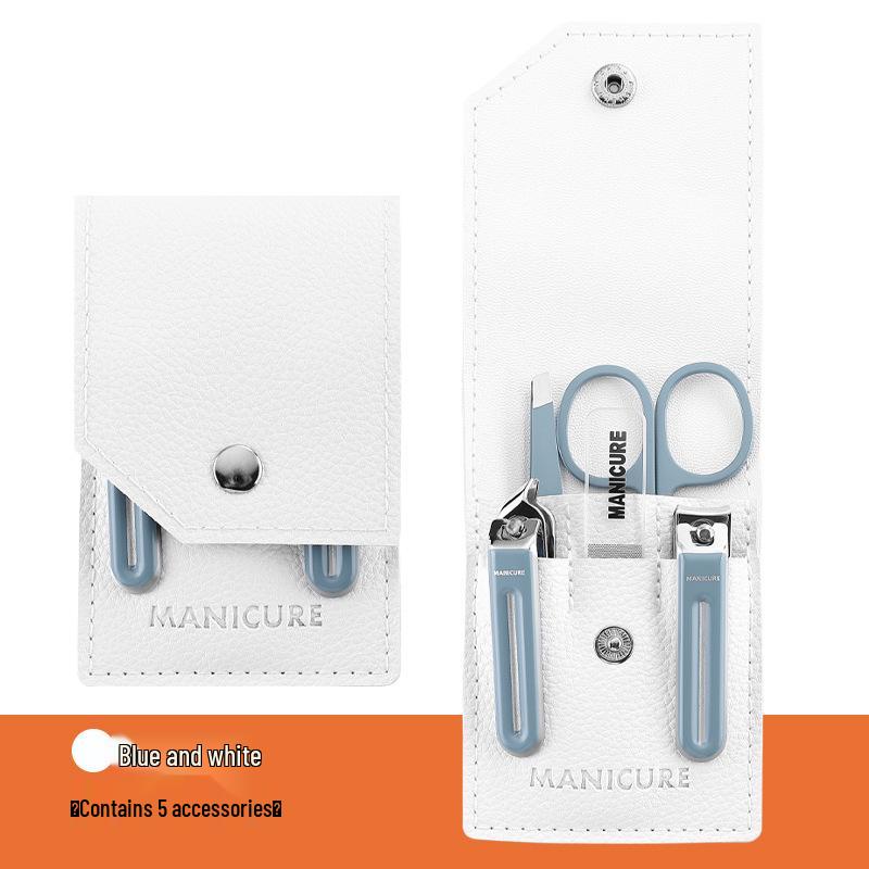 Stainless Steel Nail Clippers & Cuticle Nipper Set - Portable Manicure Tools