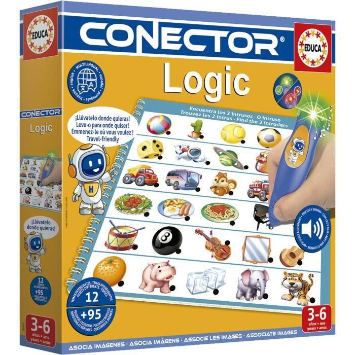 Conector Logic - Jeu éducatif - EDUCA - 90 questions, 12 themes, format livre - Des 3 ans