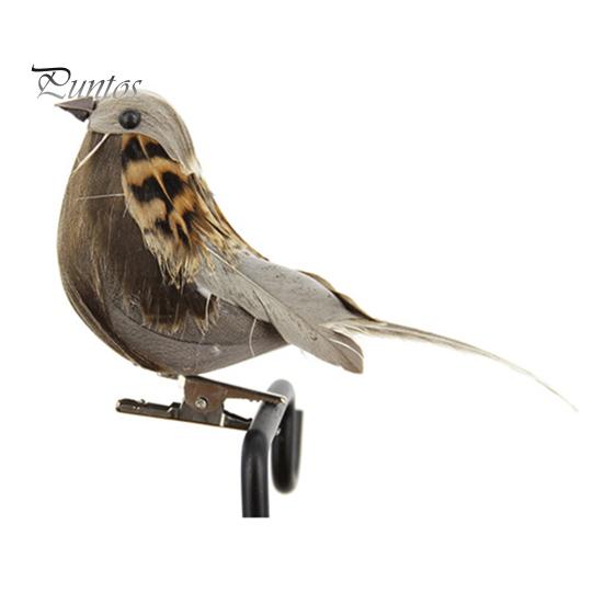 

Привлекательный пернатый высокодетализированный ложный воробей свадебная комнатная уличная искусственная птица для двора серый