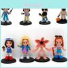 Lindo Conjunto de 8 Peças de Figuras Stranger Things Steve Flor Canibal Modelo de Natal Presente