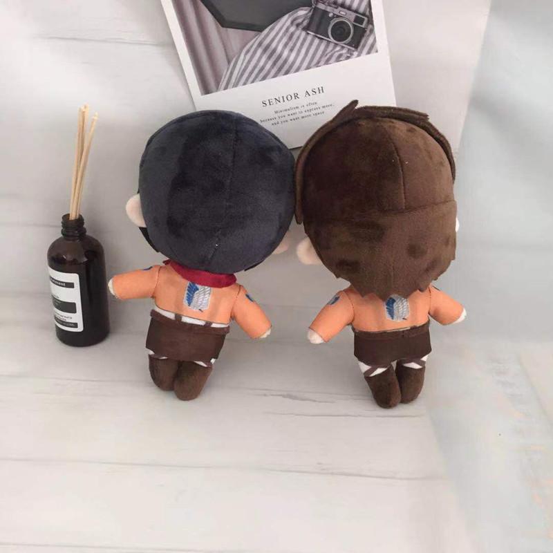 Attack On Titan Levi Ackerman Plush Doll Toy Eren Mikasa Ackerman Cute Soft Stuffed Pillow Birthday Gift 20cm