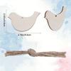 A Top Quality Cutouts For Unfinished Wooden Bird Shapes Natural Slices Diy Wood Crafts Painting Hanging Bird Ornaments With Jute