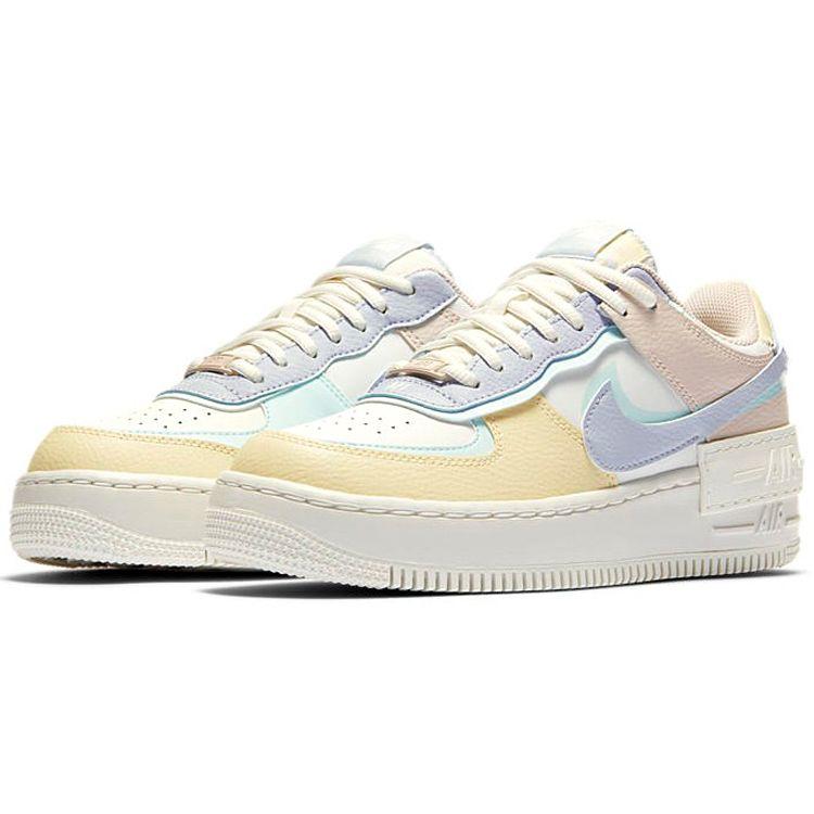 Nike Air Force 1 Shadow Pastel Women Sneakers White Summit-White Glacier-Blue CI0919-106