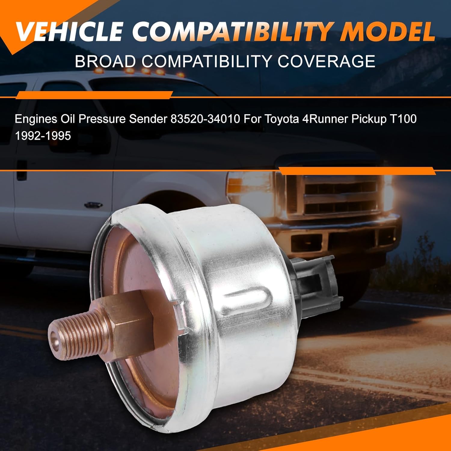 

83520-34010 8352034010 Engines Oil Pressure Sending Unit Compatible with Toyota 4Runner Pickup T100 1992 1993 1994 1995 1996 1997 1998