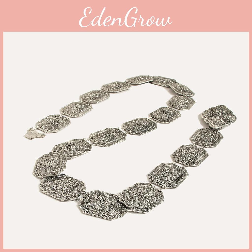 Handcrafted Metal Waist Chain With Ethnic Carving For Womens Fashion Accessories