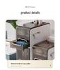 Luxury Bathroom Crevice Storage Rack Trolley - No Installation Required, Floor-Standing Cabinet.