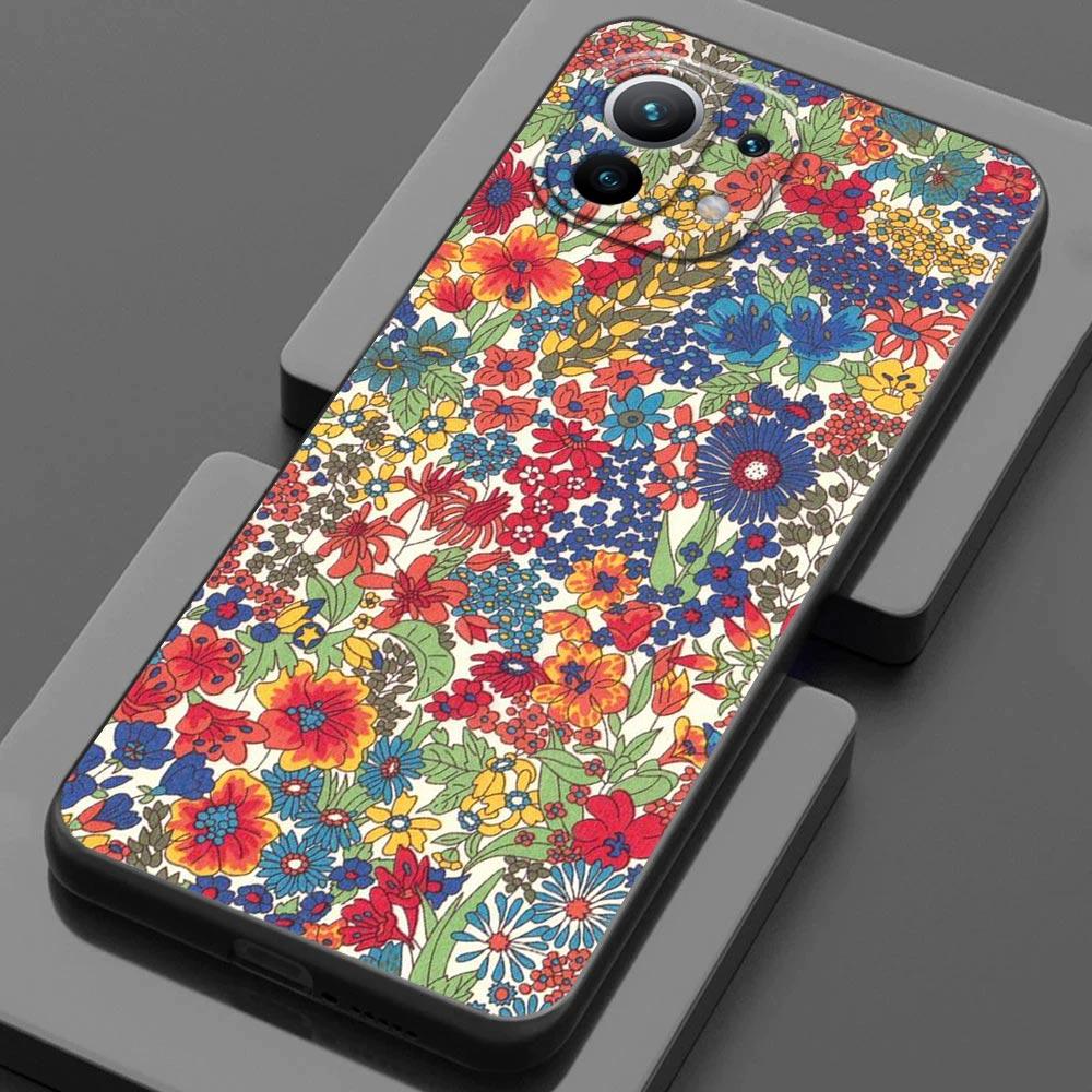 Flowers of London Case for Xiaomi Mi 11 Lite 5G NE 11i 11X 11T 12 Pro Poco F1 F3 X3 GT X4 NFC Pro Cover Betsy Theodora Wiltshire