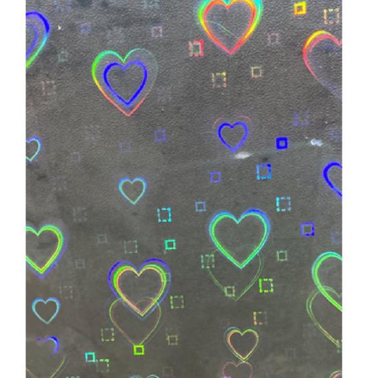 3Pcs/Set Nail Sticker Aurora Effect Heart Pattern DIY Holographic Adhesive Sliders Nail Art