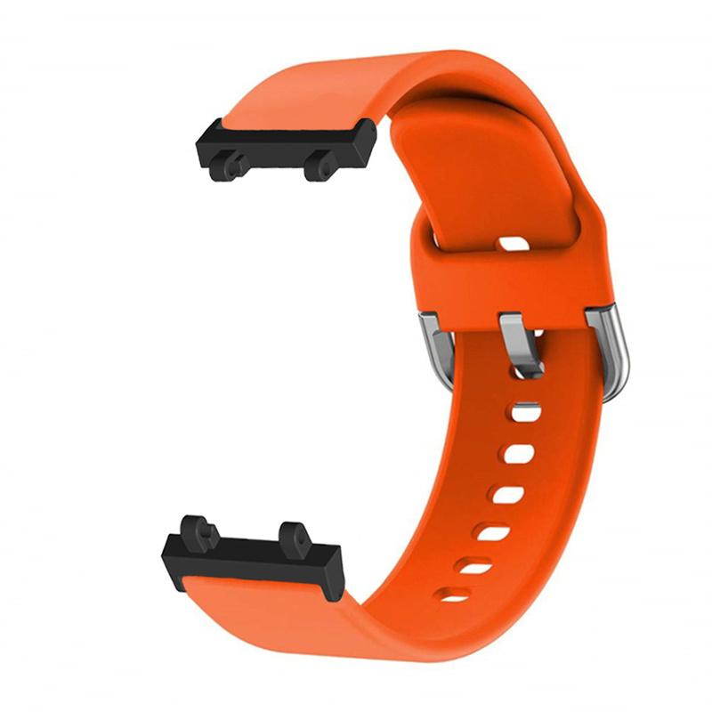 

Flexible Silicone Watchband for Huami Amazfit T-Rex 2 Smart Watch Replacement Strap Orange