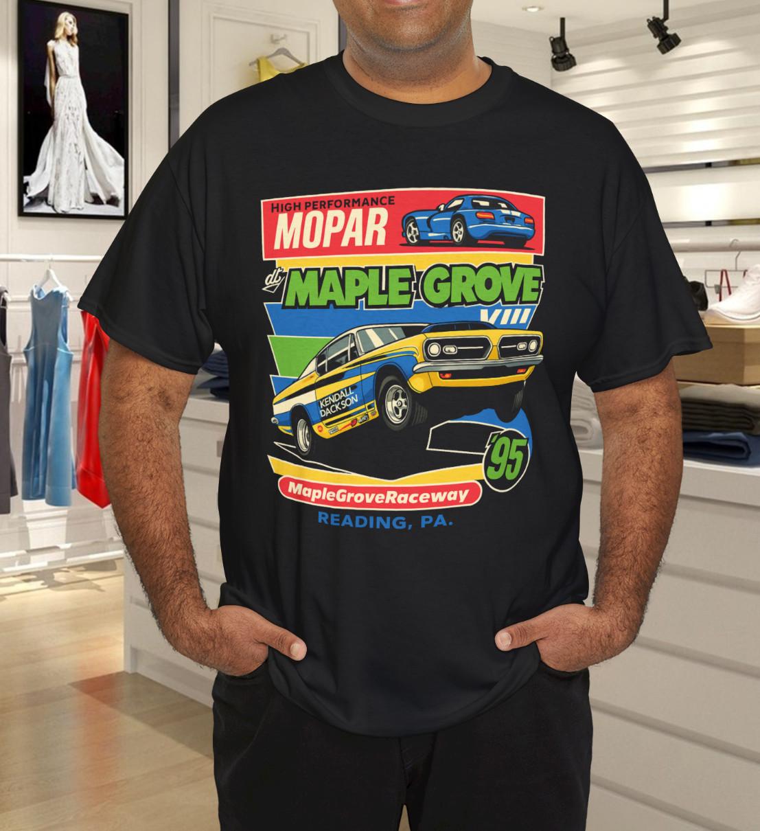 Винтажная футболка с графикой MOPAR, гоночная трасса Maple Grove, 1995 год 3XL