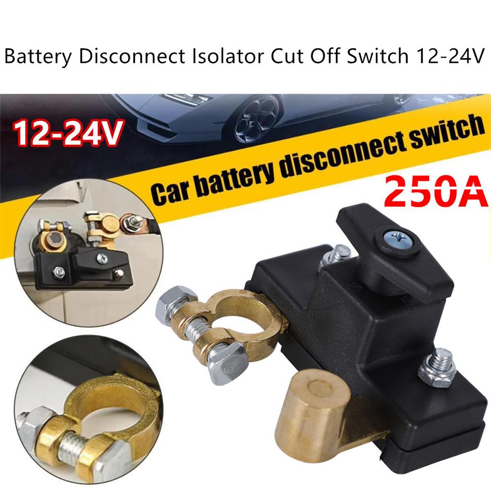 

Car Battery Disconnect Isolator Cut Off Switch 12-24V Universal Battery Terminal