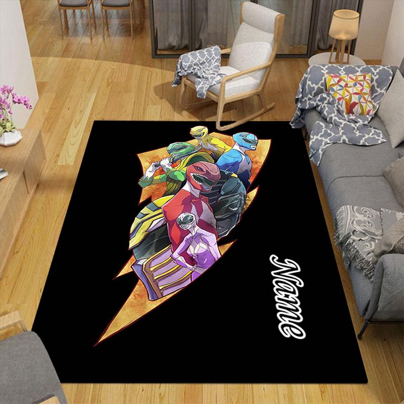 Custom 1Pc Power Rangers Teamup Rug Office Carpet Indoor Outdoor Entrance Doormat Nonslip Soft And Comfortable Living Room D2915221