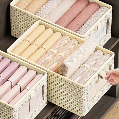 1 STK Stoff Verdickte Kleideraufbewahrungsbox Zuhause Kleiderschrank Schichtweiser Schubladen-Organizer Faltbar für Zuhause Organisation Hängend Organisieren