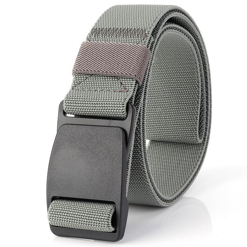 

TUSHI Elastic Waist Belt Dornef Plastic-steel Pom Buckle Casual All-match 120cm светло-серый