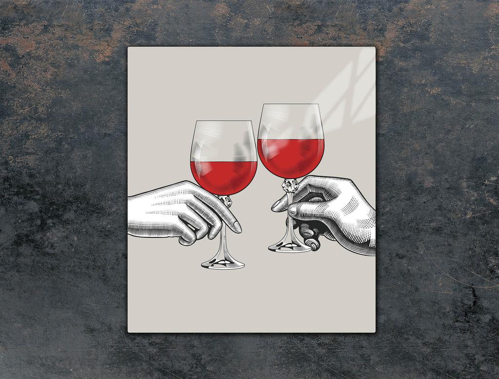 SZKLANA DESKA DO KROJENIA 45x52 WINO