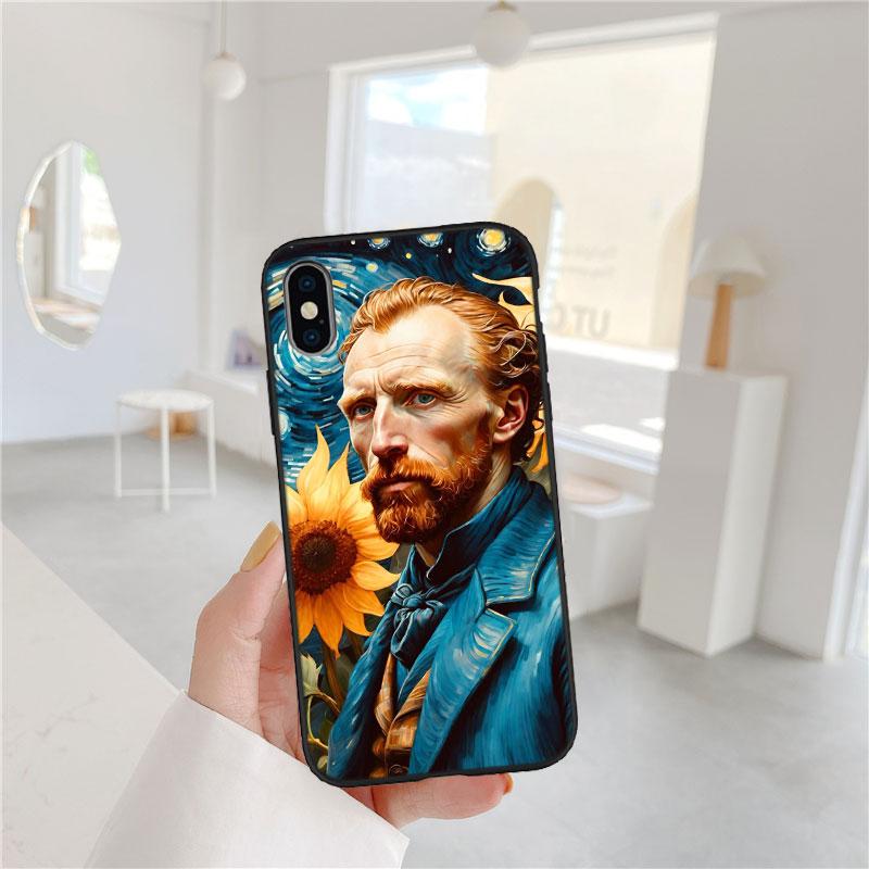 Starry Night Van Gogh Painting Phone Case for OPPO A40 A60 A80 A15 A16 A16K A12 A17 A17K A54 A54S A53 A53S A55 A56 A57 A98 F23