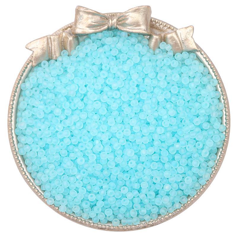 

Изготовленные вручную высококачественные стеклянные матовые рисовые бусины для создания украшений из бисера своими руками. 2mm, 10g/pack, about 660 pieces светло-синий