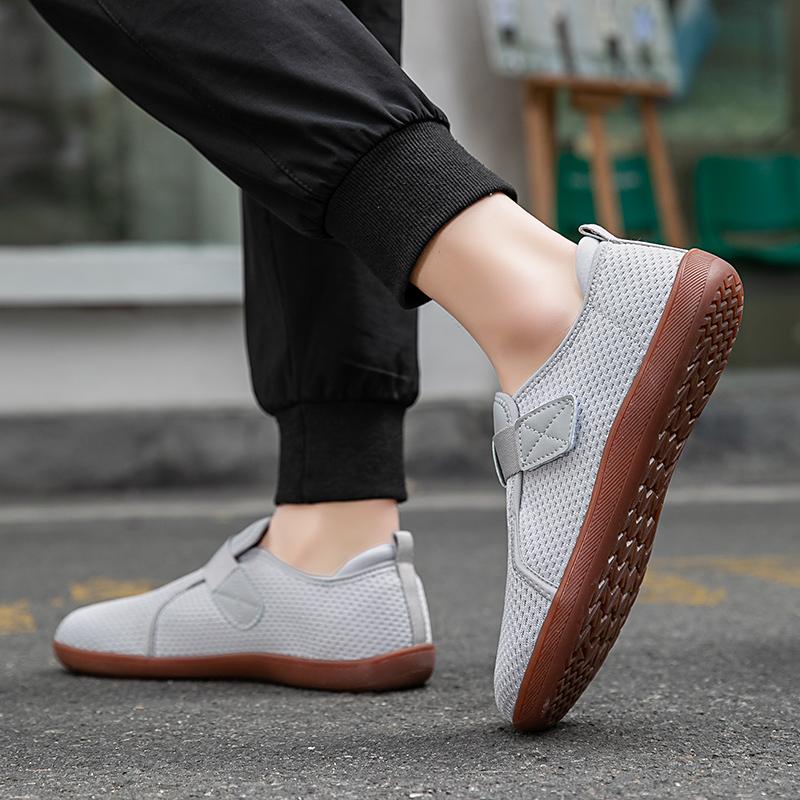 Neue Unisex-Schuhe mit breiter Sohle, atmungsaktives Mesh, Barfußschuhe für Männer mit breiter Spitze, Markenschuhe mit weicher Sohle ohne Tropfenabsatz, Turnschuhe mit breiter Spitze, große Größe
