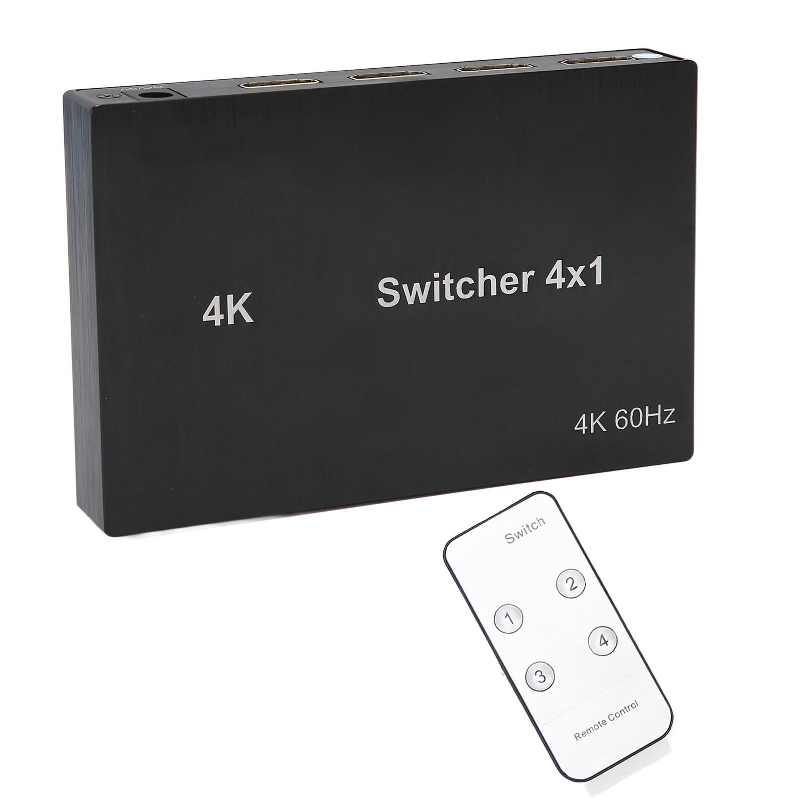 

4Kx2K HD Мультимедийный Интерфейс Коммутатор 4X1 Мышь Клавиатура Управление Видео Коммутатор Разветвитель с ИК EU Plug