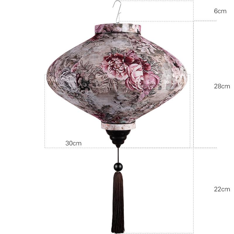 12/14 Zoll Chinesische Seidenlaternen Japan Vietnam Mondfestlaterne Für Außen Frühlingsfest Party Hängedekor Palastlaterne