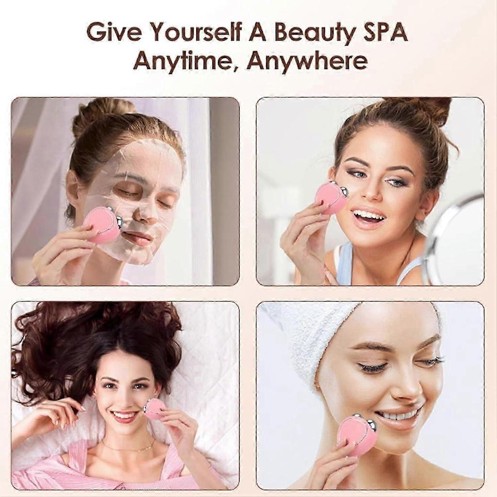 ExquisiteMicrocurrent Face Device Roller,Levantamiento Facial Con Microcorriente Antiarrugas with 3 Gear,,Lift The Face and Tighten The Skin
