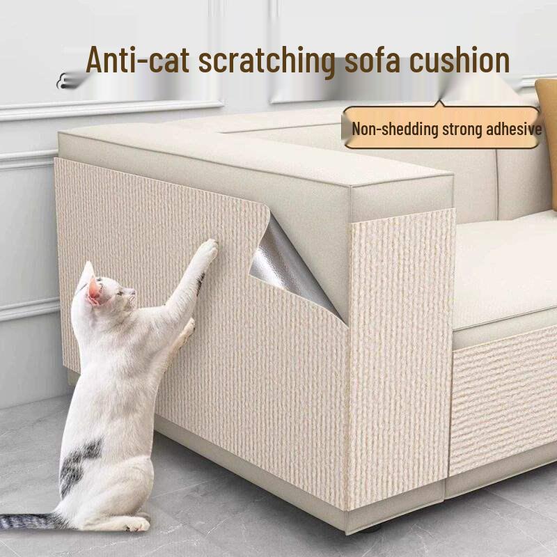 Self-Adhesive Cat Scratching Wall Sticker - Cuttable, Anti-Scratch, Wear-Resistant Board for Cats