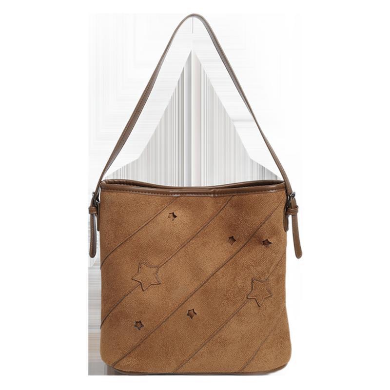 2025 New Fashion Trend Shoulder Bag Large Capacity Leisure Soft Bag Splicing Series Design Shoulder Messenger Bag