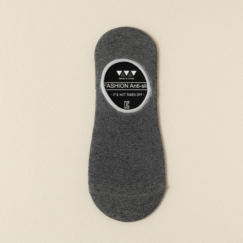 Comfortable Silicone Non-slip Men's Socks Anti Odor Thin Low Cut Socks Breathable Mesh No-show Sock Men