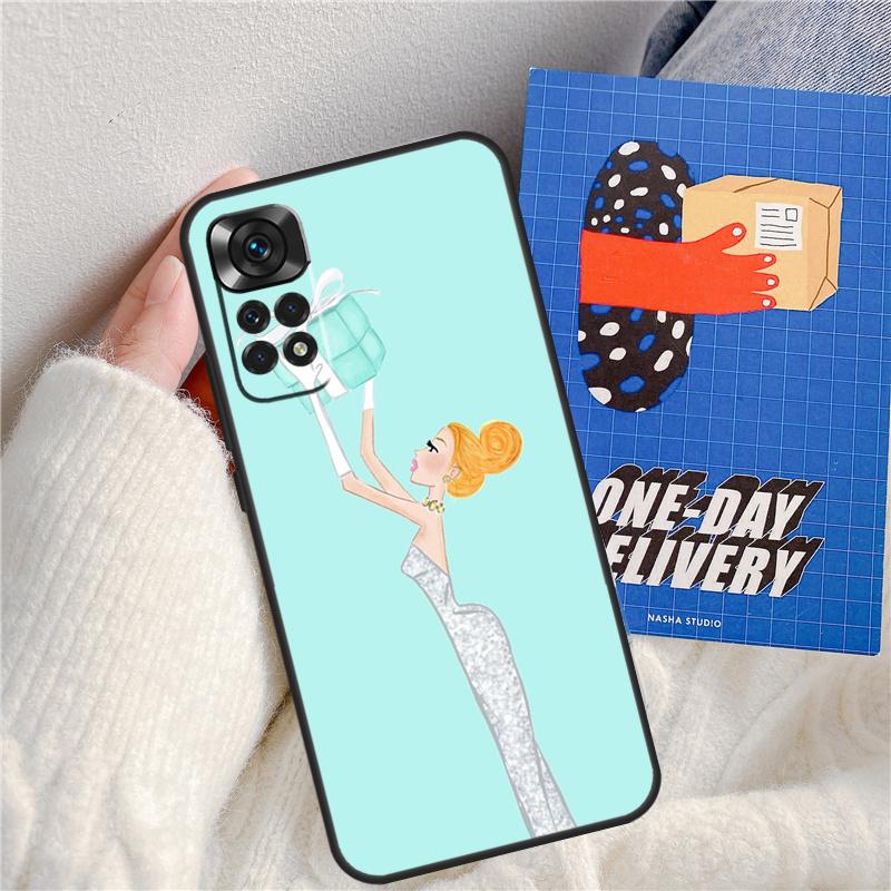 New York Lady Girl Funda For Xiaomi Redmi Note 14 Pro 13 9 10 11 12 9S 10S 11S 12S Redmi 13C 10C 12C 14C Case