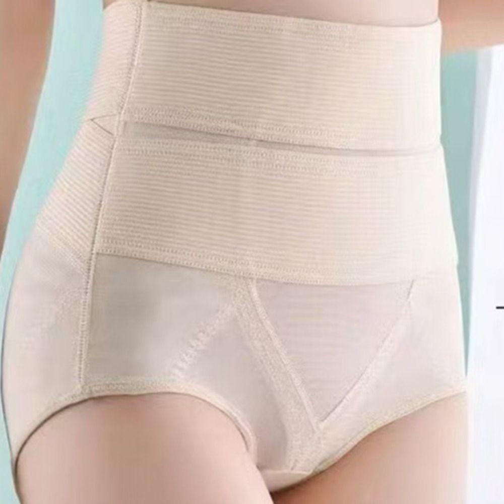 Cross Belt Butt Lifter Briefs High Waist Slimming Underpants Postpartum Body Shapers  Female